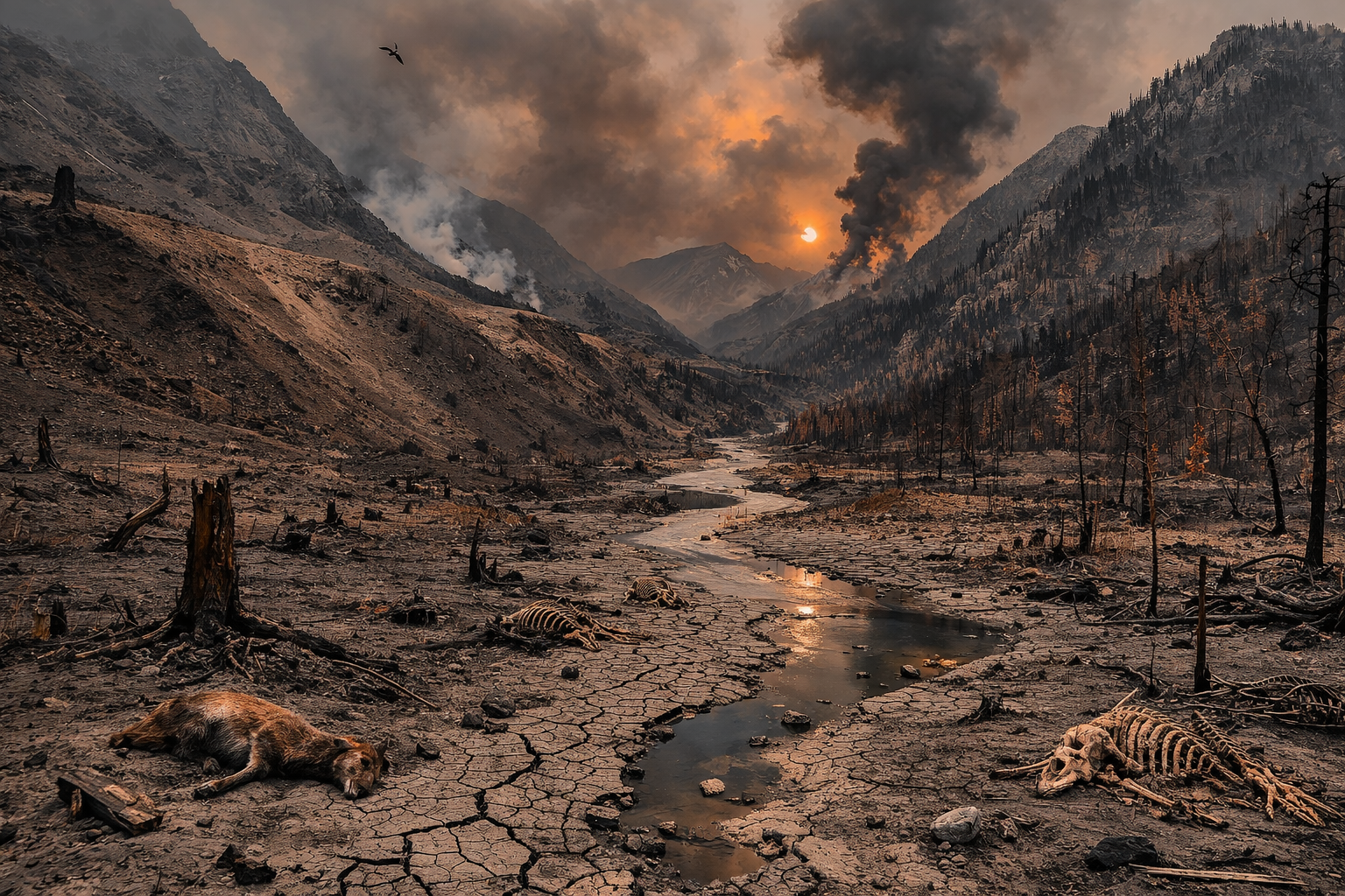 Barren, degraded landscape — what the valley will become if we do nothing